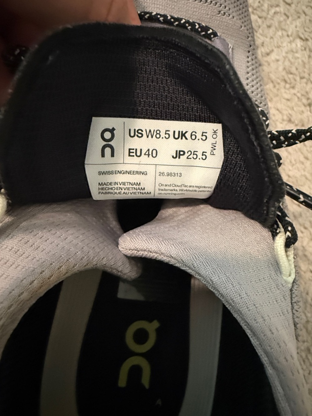 ON Cloudnova Running Shoes in Light Gray with YellowGreen Accent - Womens - Picture 7 of 8